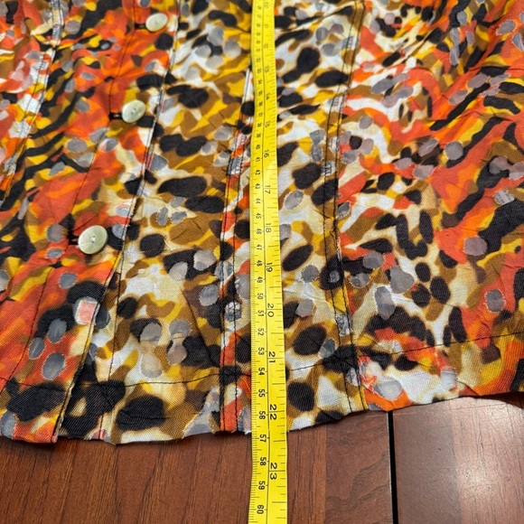 Ruby Rd. Multicolor Abstract Burn Out Button Up Jacket - Picture 13 of 13